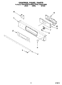 CONTROL PANEL PARTS, OPTIONAL PARTS (NOT INCLUDED) Diagram and Parts List for KGSK901SBL00  KitchenAid Range