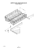 UPPER RACK AND TRACK Diagram and Parts List for KUDB210S2  KitchenAid Dishwasher