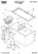 SECTION Diagram and Parts List for RH2299RBW00  Roper Freezer