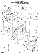 SECTION Diagram and Parts List for LER4624BW2  Whirlpool Dryer