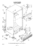 CABINET Diagram and Parts List for ET20VMXRWR0  Whirlpool Refrigerator