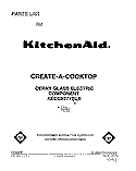 SECTION Diagram and Parts List for KECC027YWH0  KitchenAid Cooktop
