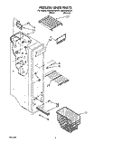 FREEZER LINER Diagram and Parts List for RS25AWXZW01  Whirlpool Refrigerator