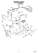CONTROL PARTS Diagram and Parts List for KSRG25FKST19  KitchenAid Refrigerator