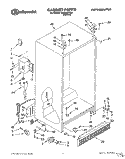 CABINET Diagram and Parts List for 3XKGN701001  Whirlpool Refrigerator
