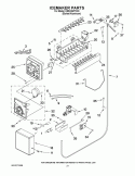 ICEMAKER PARTS Diagram and Parts List for KSSO36FTX03  KitchenAid Refrigerator