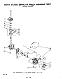 BRAKE, CLUTCH, GEARCASE, MOTOR AND PUMP Diagram and Parts List for LA8800XSW0  Whirlpool Washer
