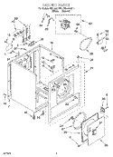 SECTION Diagram and Parts List for REL4632DL1  Roper Dryer