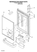 REFRIGERATOR DOOR PARTS Diagram and Parts List for KBLS20ETSS01  KitchenAid Refrigerator