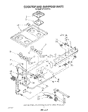 COOK TOP AND MANIFOLD , LITERATURE Diagram and Parts List for SF310PERW5  Whirlpool Range