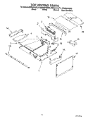 TOP VENTING Diagram and Parts List for KEMS307GBT4  KitchenAid Microwave Oven Combo