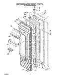REFRIGERATOR DOOR Diagram and Parts List for KSSS48MBX00  KitchenAid Refrigerator