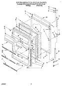 REFRIGERATOR DOOR Diagram and Parts List for KTRD18KAAL00  Whirlpool Refrigerator