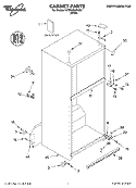 CABINET, LITERATURE Diagram and Parts List for GT9SHKXKQ01  Whirlpool Refrigerator