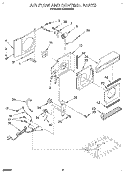 AIR FLOW AND CONTROL Diagram and Parts List for ACM052XE0  Whirlpool Air Conditioner