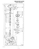 GEARCASE Diagram and Parts List for KAWE800SWH1  Whirlpool Washer