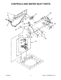 Part Location Diagram of W10876654 Whirlpool HARNS-WIRE
