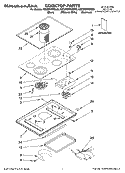 COOKTOP PARTS Diagram and Parts List for KECD866RSS03  KitchenAid Cooktop