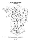 SECTION Diagram and Parts List for LE5530XSW0  Whirlpool Dryer