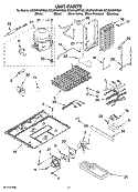 UNIT PARTS Diagram and Parts List for GC3NHAXVA00  Whirlpool Refrigerator