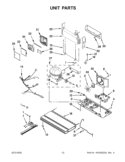 UNIT PARTS Diagram and Parts List for KFCO22EVBL5  KitchenAid Refrigerator