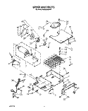 UPPER UNIT Diagram and Parts List for KSSS42MAX01  KitchenAid Refrigerator