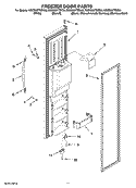 FREEZER DOOR PARTS Diagram and Parts List for KSCS23FTBT00  KitchenAid Refrigerator
