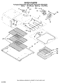 OVEN PARTS Diagram and Parts List for GR556LRKP1  Whirlpool Range