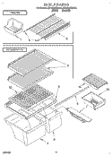 SHELF, LIT/OPTIONAL Diagram and Parts List for ET18NMXDW06  Whirlpool Refrigerator