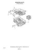 Part Location Diagram of 965392 Whirlpool DISHRACK