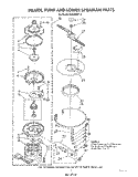 HEATER, PUMP AND LOWER SPRAYARM Diagram and Parts List for DU8350XT2  Whirlpool Dishwasher