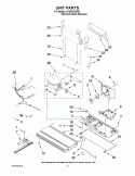 UNIT PARTS Diagram and Parts List for KFIS20XVMS5  KitchenAid Refrigerator
