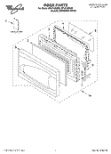 DOOR, LITERATURE Diagram and Parts List for MT4210SKQ0  Whirlpool Microwave