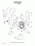 CHASSIS PARTS Diagram and Parts List for YKER507XSS00  KitchenAid Range