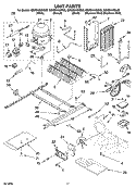 UNIT PARTS Diagram and Parts List for GD5SHAXNS03  Whirlpool Refrigerator