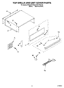 TOP GRILLE AND UNIT COVER PARTS Diagram and Parts List for KSSC42FKS02  KitchenAid Refrigerator