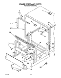 FRAME AND TANK Diagram and Parts List for KUDI22XX2  KitchenAid Dishwasher