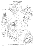 BULKHEAD Diagram and Parts List for KGYE700THT0  KitchenAid Dryer