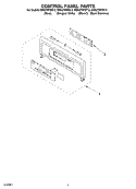 CONTROL PANEL Diagram and Parts List for RBS275PDT12  Whirlpool Wall Oven