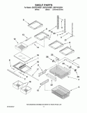 SHELF PARTS Diagram and Parts List for GB2FHDXWQ01  Whirlpool Refrigerator
