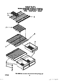 SHELF Diagram and Parts List for ET18NKXYG01  Whirlpool Refrigerator