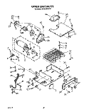 UPPER UNIT, LIT/OPTIONAL Diagram and Parts List for KSSS42DWX02  KitchenAid Refrigerator