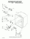 REFRIGERATOR LINER PARTS Diagram and Parts List for KFCS22EVBL1  KitchenAid Refrigerator