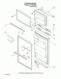 DOOR PARTS Diagram and Parts List for T8RXNGFWD00  Estate Refrigerator