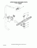 UPPER WASH AND RINSE PARTS Diagram and Parts List for KUDL03FVSS3  KitchenAid Dishwasher
