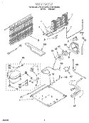UNIT Diagram and Parts List for ET19PKXEN00  Whirlpool Refrigerator
