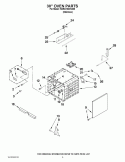 30`` OVEN PARTS Diagram and Parts List for KDRU783VSS00  KitchenAid Range