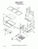 SHELF PARTS Diagram and Parts List for GI0FSAXVY04  Whirlpool Refrigerator