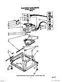 MACHINE BASE Diagram and Parts List for AL2121WW0  Whirlpool Washer