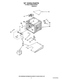18`` OVEN PARTS Diagram and Parts List for KDRU783VSS03  KitchenAid Range